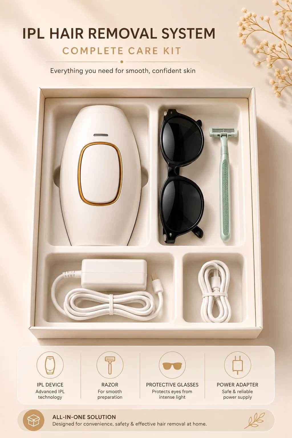IPL Hair Removal Laser Device Kit