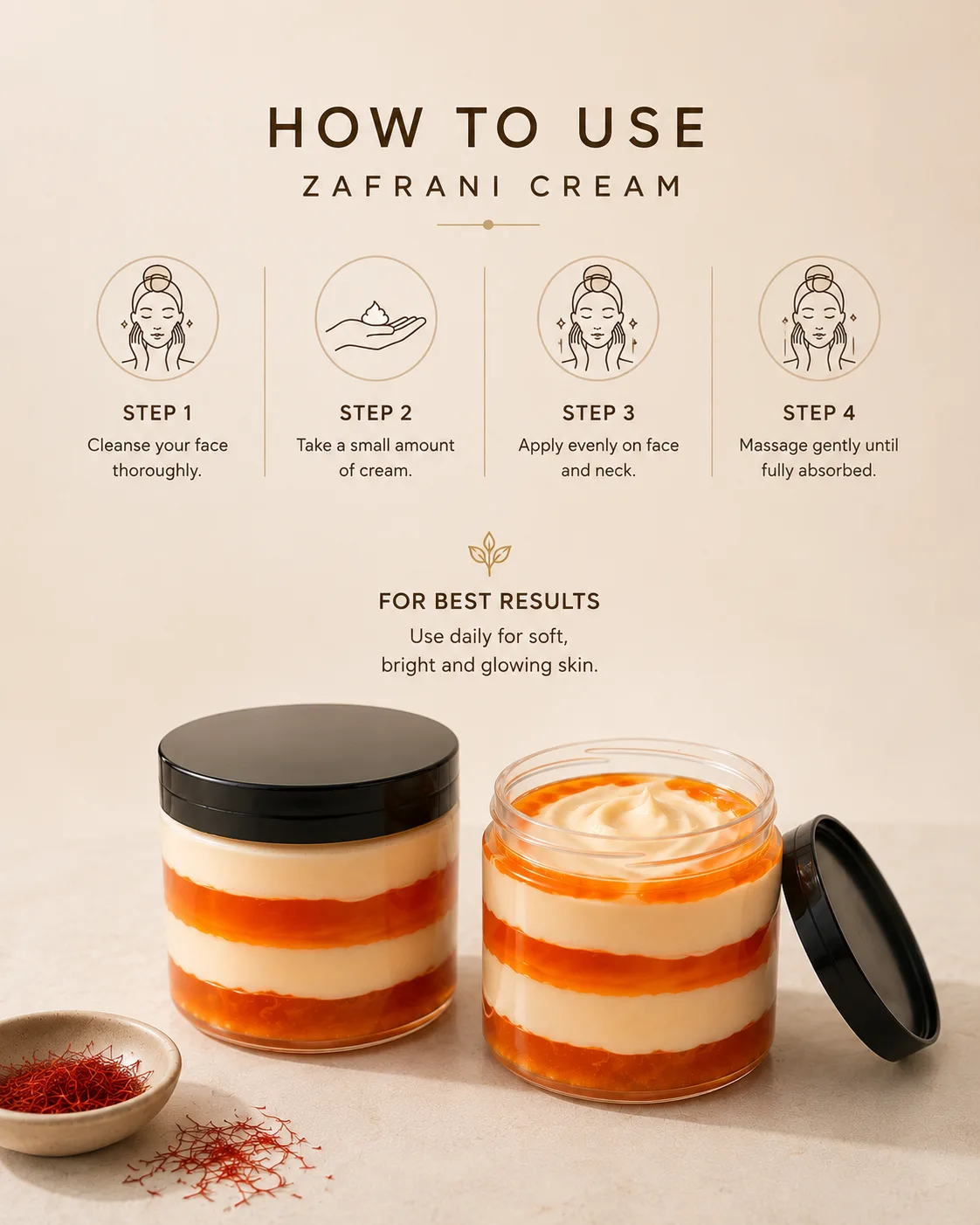 Zafrani Cream – Saffron Skincare Cream — image 4 of 4