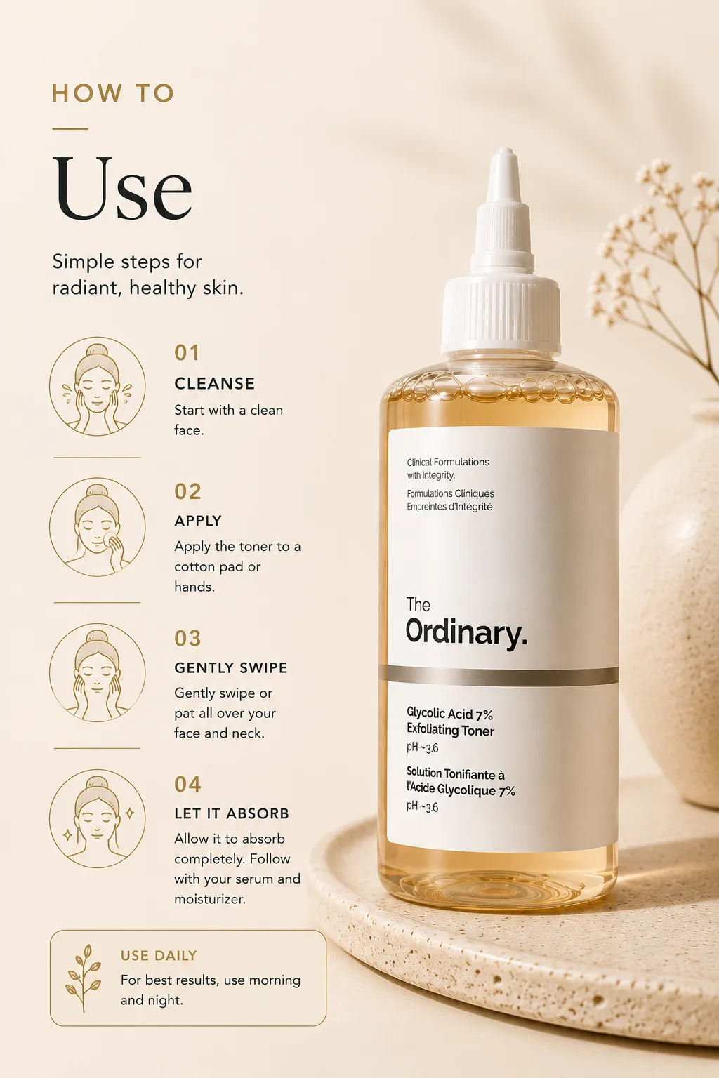 The Ordinary Glycolic Acid 7% Exfoliating Toner — image 3 of 4
