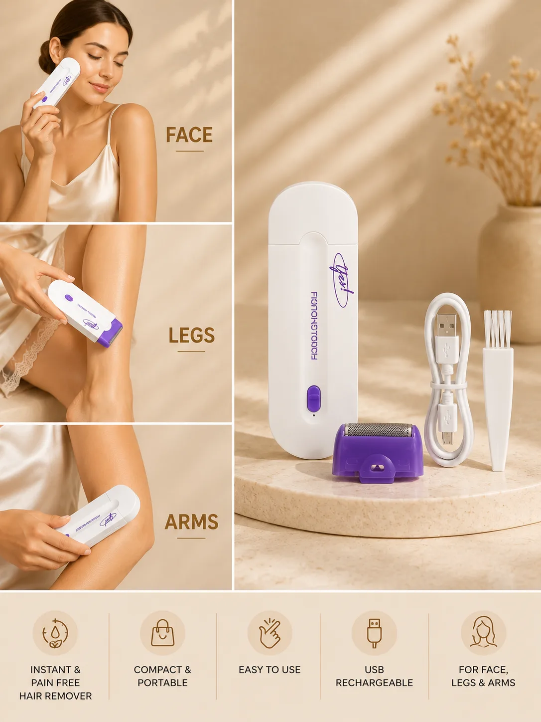 Finishing Touch Electric Hair Remover — image 2 of 5